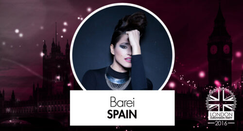 Confirmada la participación de Barei en London Eurovision Party 2016