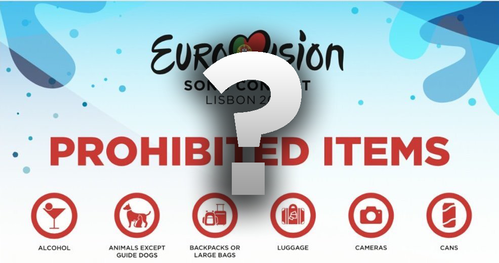 Publicada la lista de objetos prohibidos para Eurovisión 2018