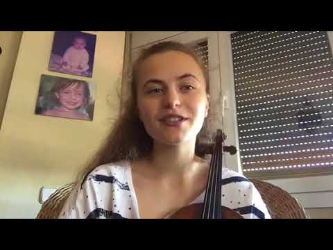 Vídeo-saludo de Sara Valencia (Representante de España en Eurovisión de Jóvenes Músicos 2018)