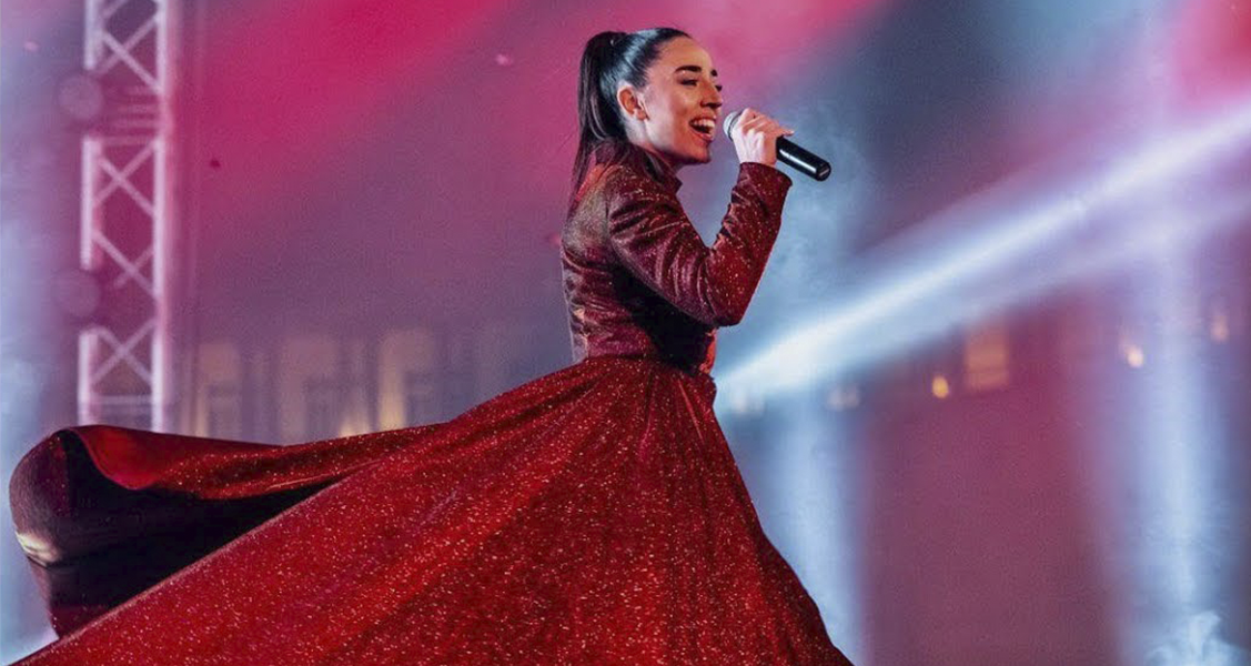 Srbuk, la representante de Armenia en Eurovisión 2019, actúa en la plaza más simbólica de Yereván el día de navidad