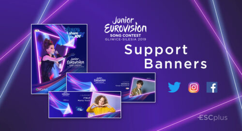 ¿Quieres apoyar a tu país favorito de Eurovisión Junior 2019? ¡Descarga ya nuestros banners de apoyo!