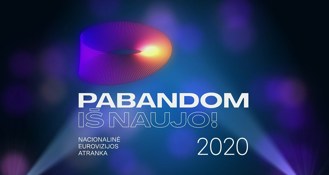 Los últimos doce candidatos de Lituania toman el plató de Pabandom iš naujo! en la última gala eliminatoria