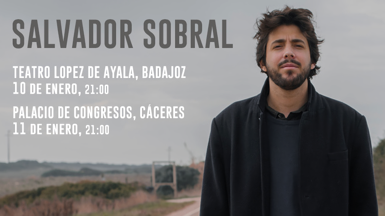 El teatro López de Ayala de Badajoz recibirá este viernes a Salvador Sobral