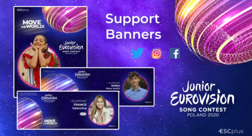 ¿Quieres apoyar a tu país favorito de Eurovisión Junior 2020? ¡Descarga ya nuestros banners de apoyo!