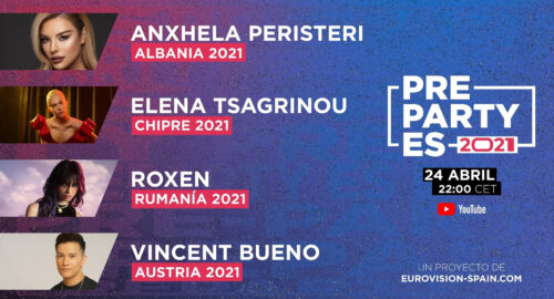 Anxhela Peristeri, Elena Tsagrinou, Roxen y Vincent Bueno estarán en la PrePartyES 2021