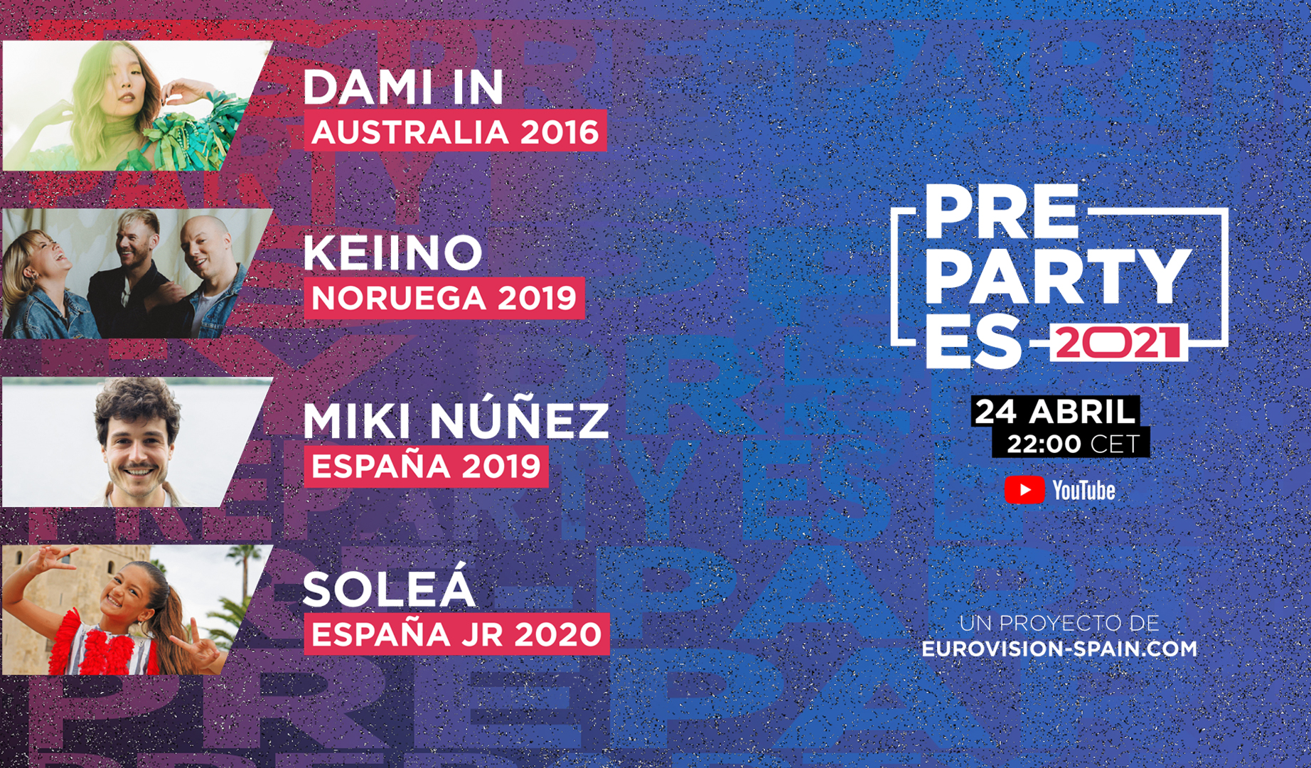 Dami Im, Keiino, Miki y Soleá completan el cartel de invitados especiales de la PrePartyES 2021