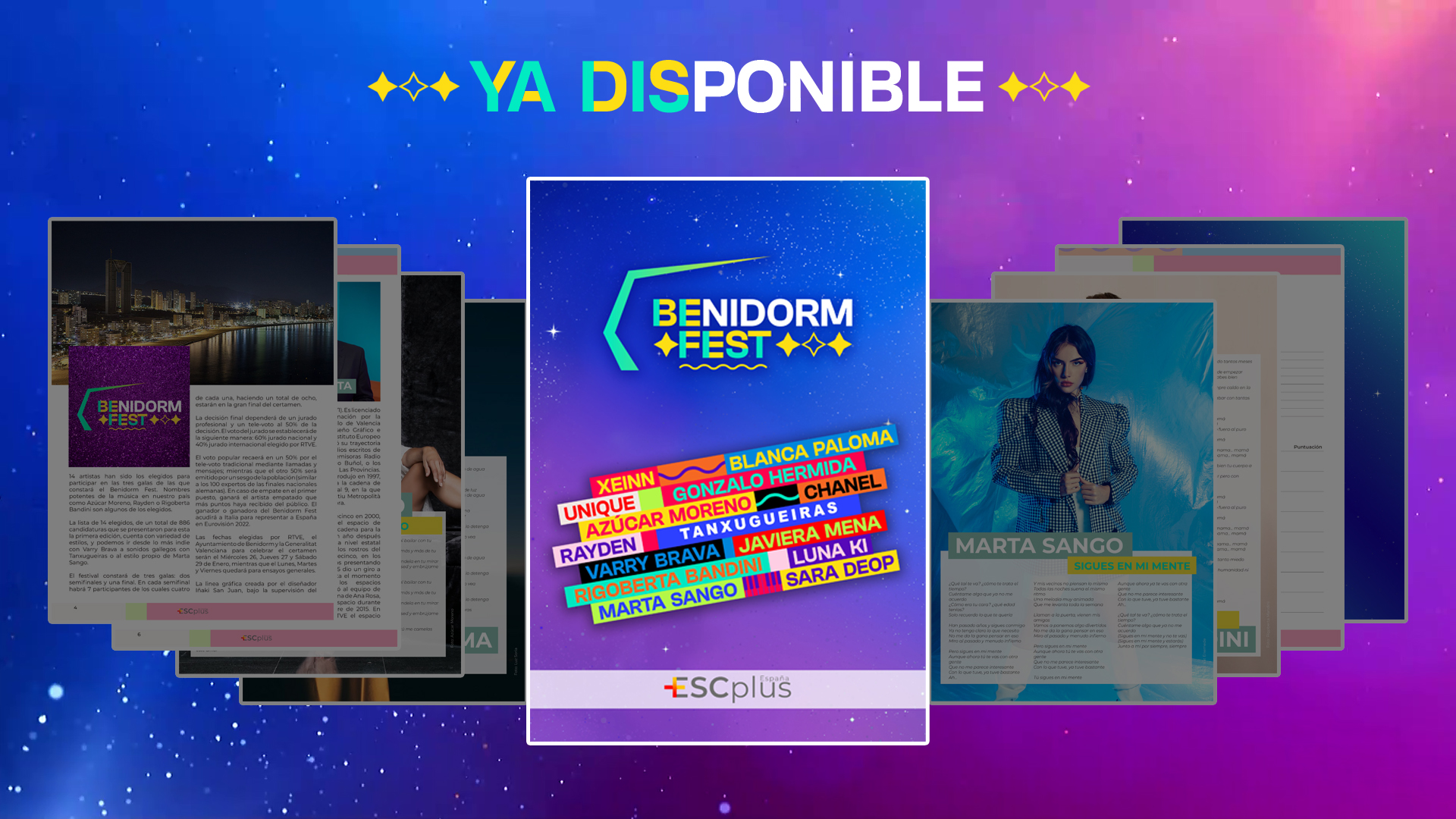 ¡Descarga la Guía ESCplus del Benidorm Fest 2022!