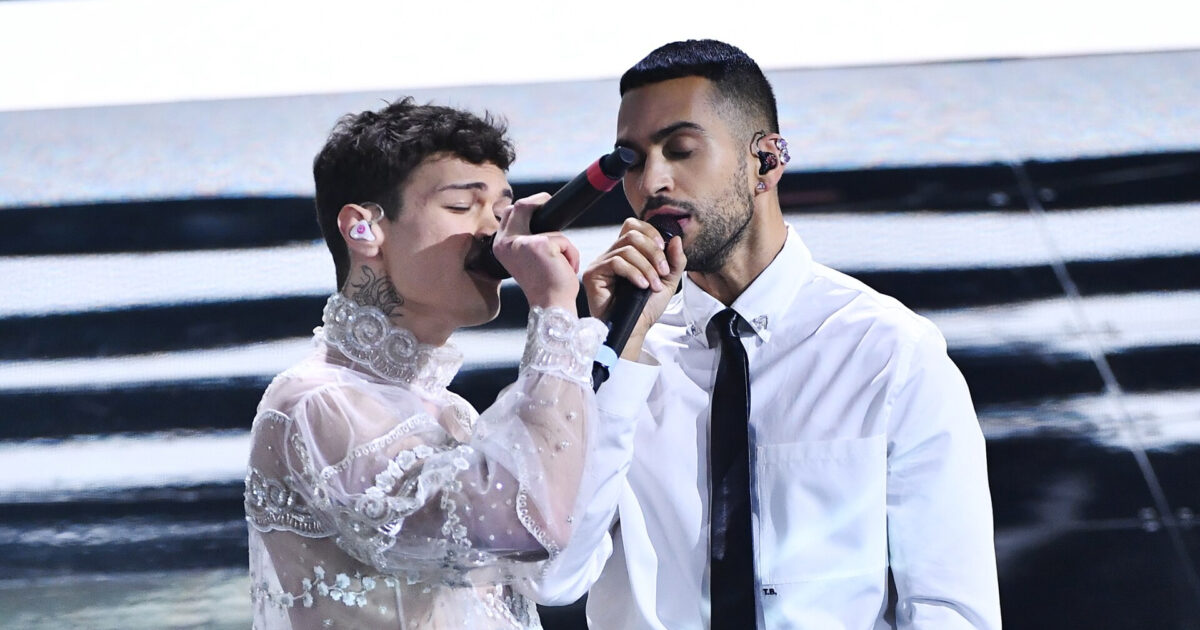 Mahmood y Blanco en la serata finale de Sanremo 2022 / RAI