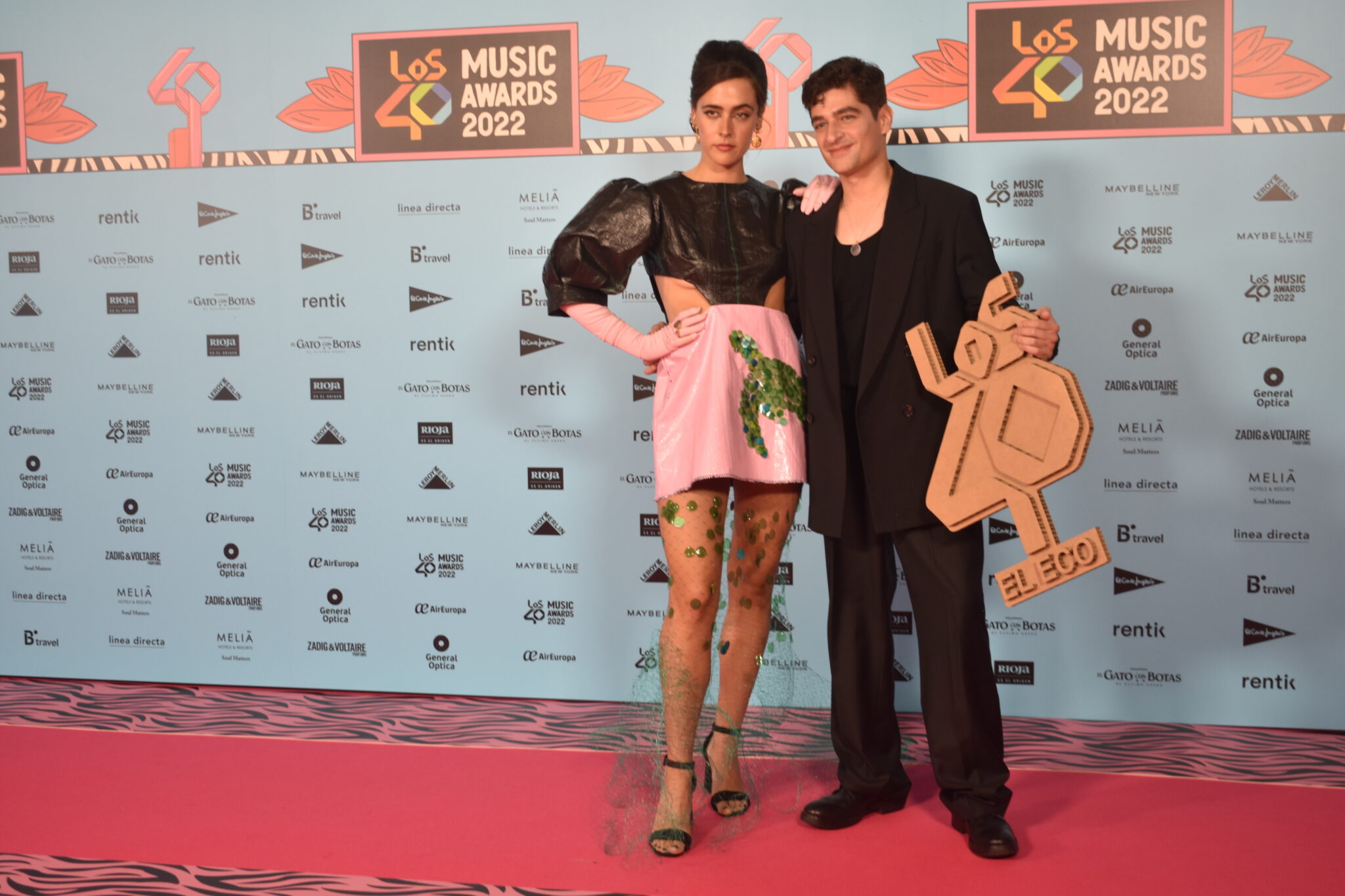 Ana Perrote y Federico Betancourt en Los40 Music Awards 2022 | Foto: Bea Cano