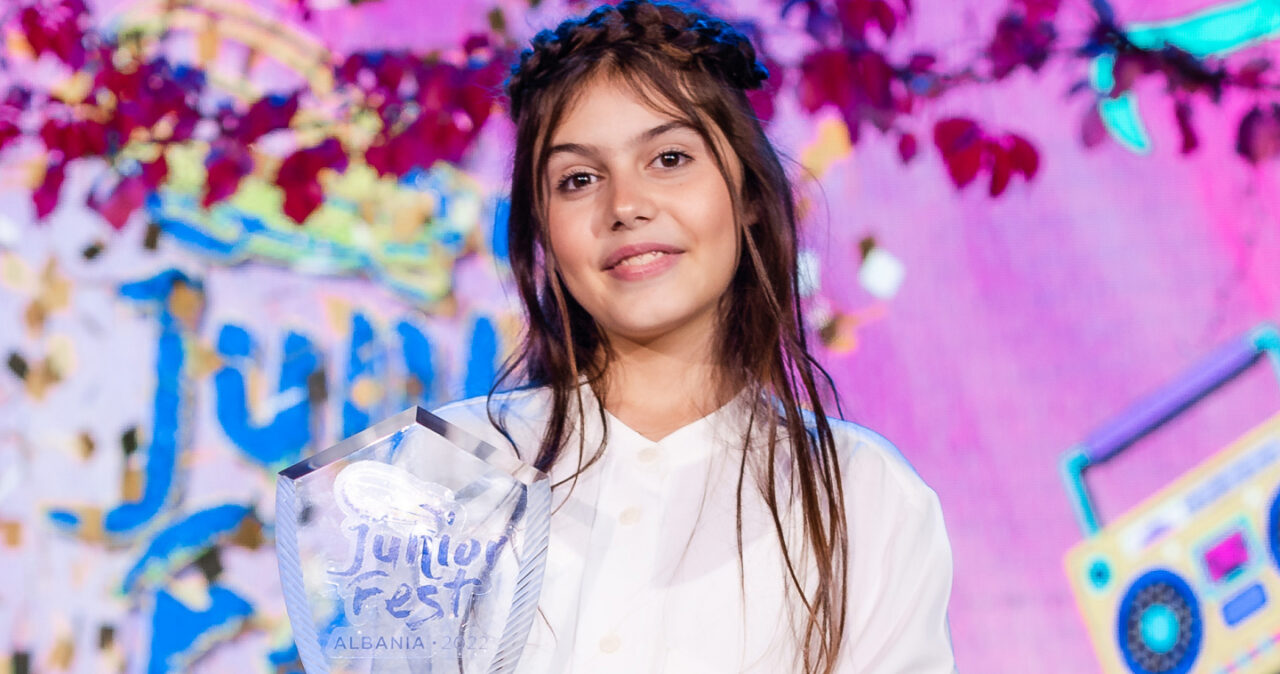 Kejtlin Gjata, ganadora del Junior Fest 2022 | RTSH