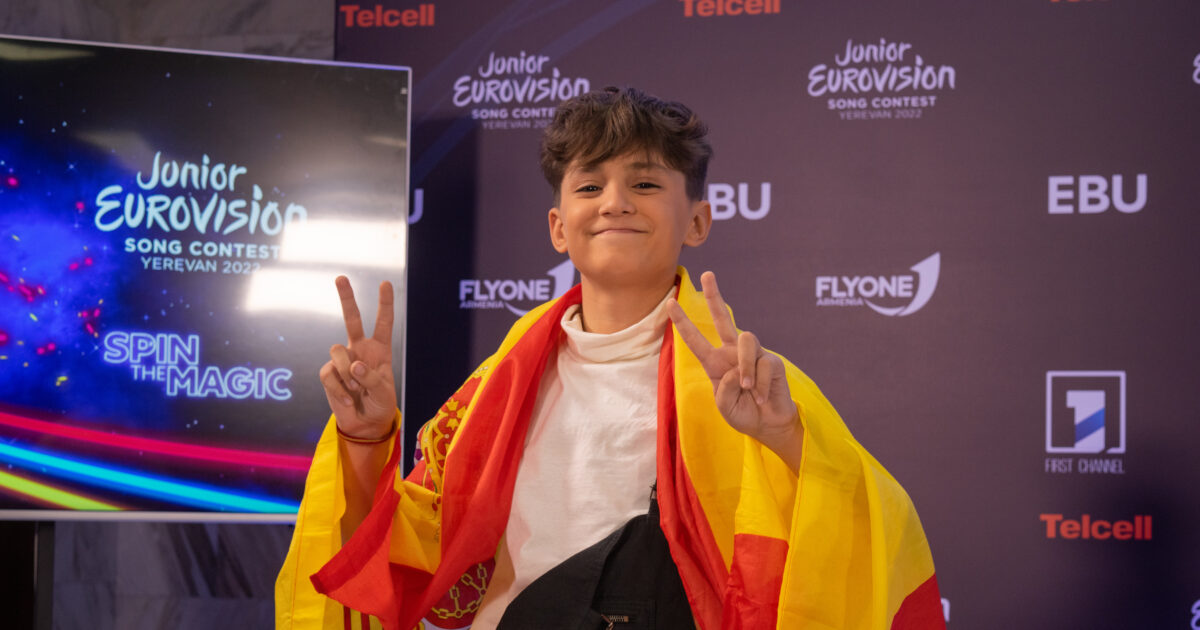 Carlos Higes en Eurovisión Junior 2022 / Iván Trejo