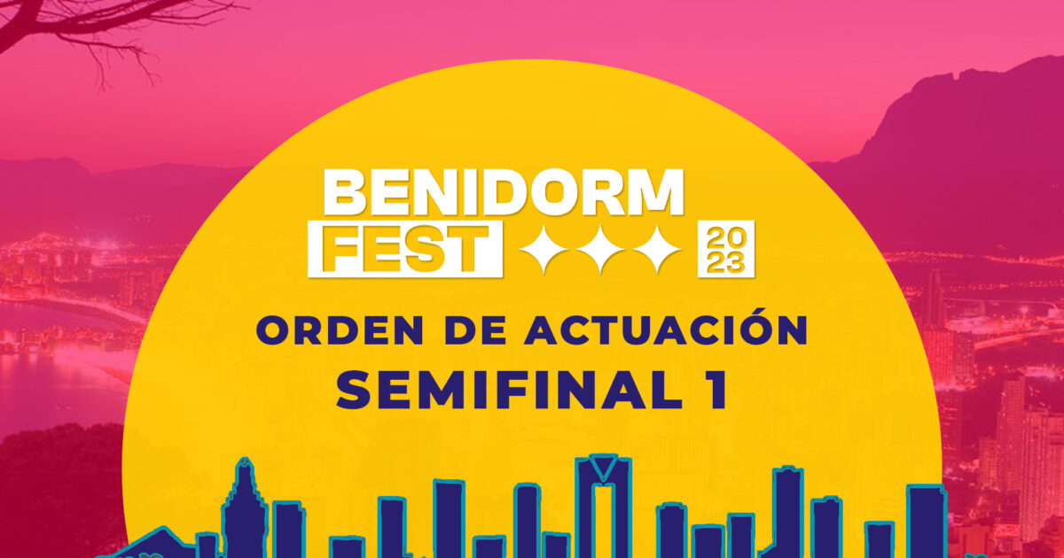 Presentado el orden de actuación de la primera semifinal del Benidorm Fest 2023