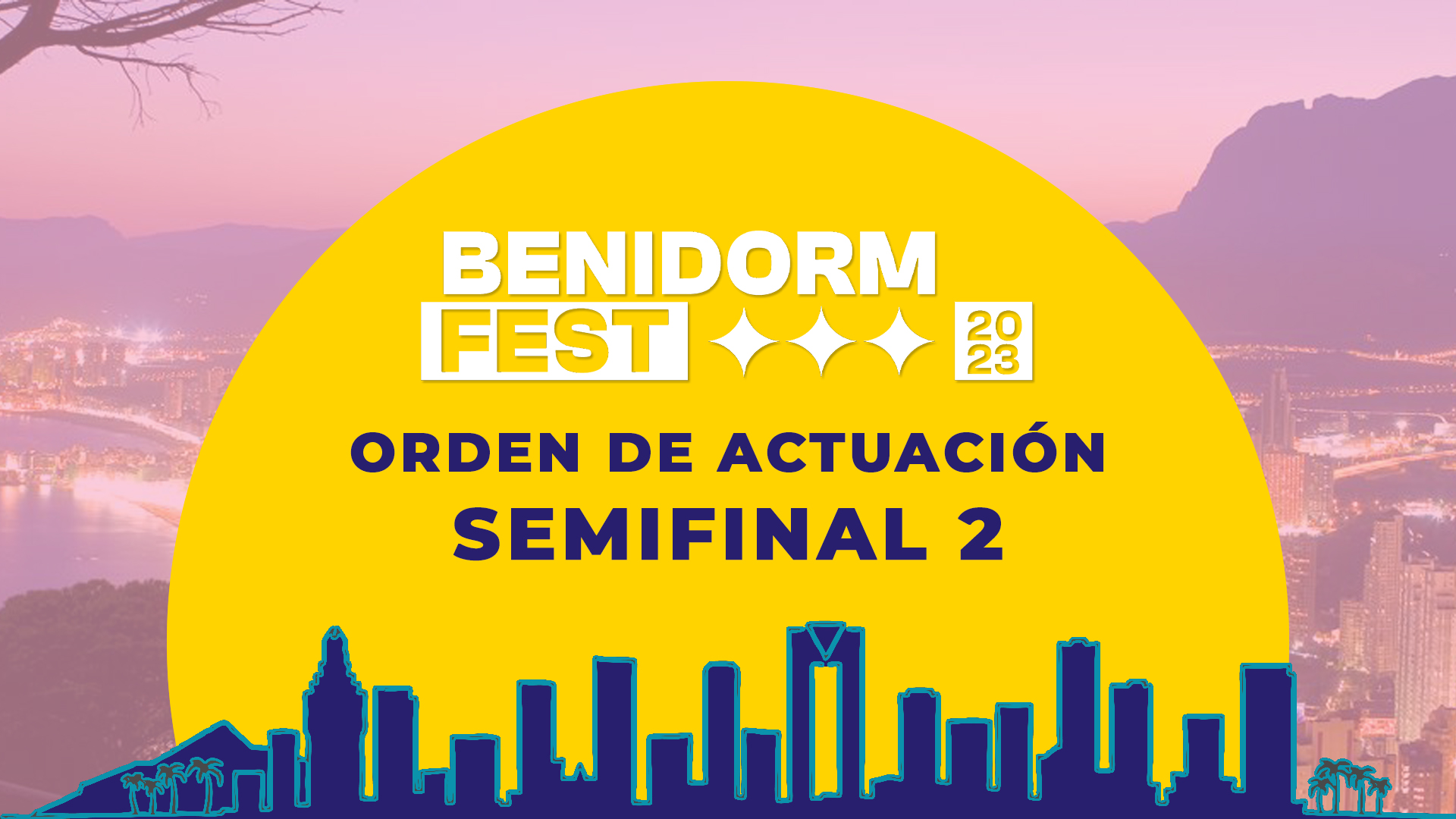 Presentado el orden de actuación de la segunda semifinal del Benidorm Fest 2023