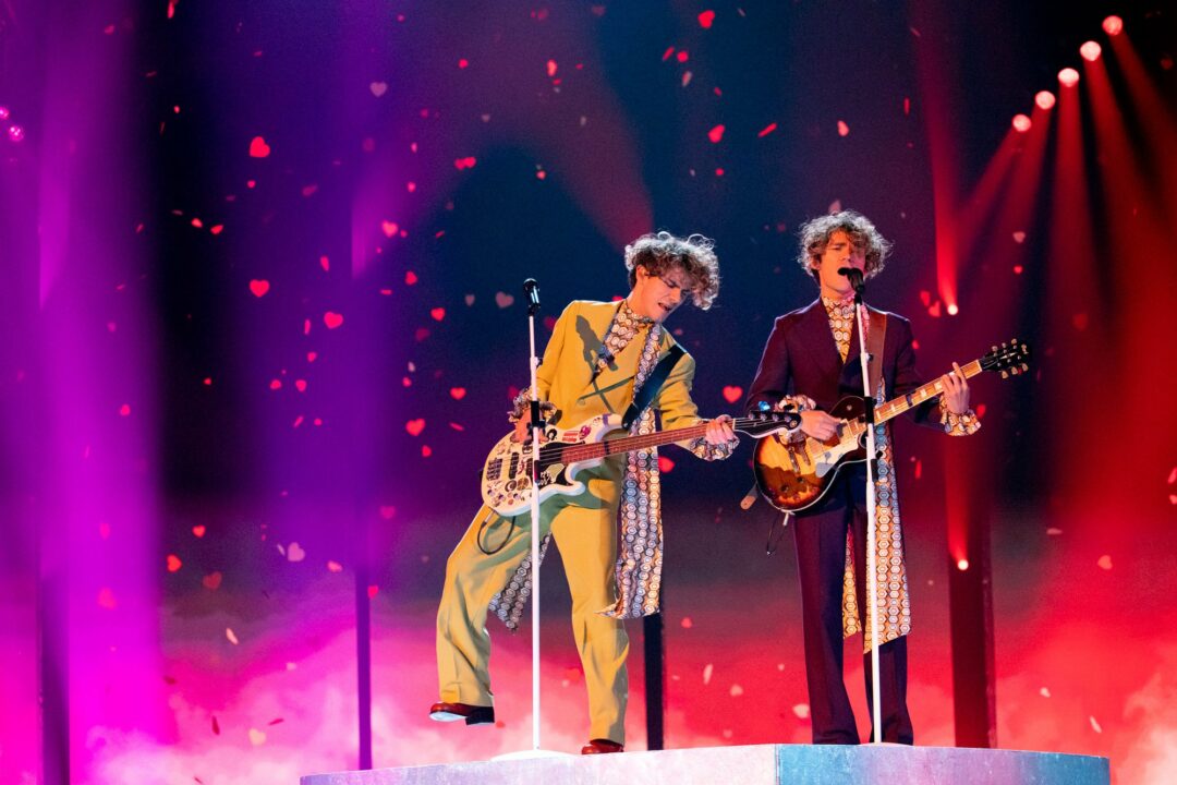 TuralTuranX en su segundo ensayo de Eurovisión 2023 (Chloe Hashemi / EBU)