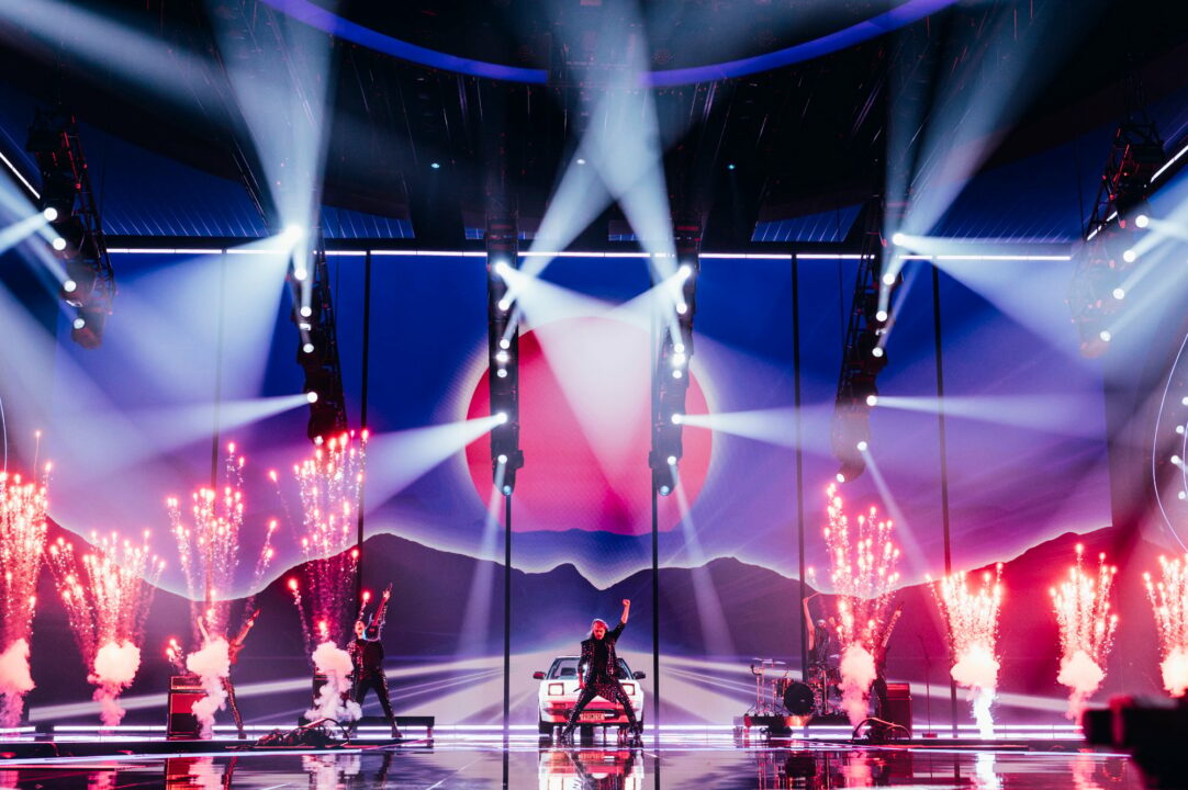 Voyager en su primer ensayo de Eurovisión 2023 (Sarah Louise Bennett / EBU)