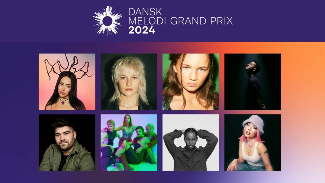 Presentados los 8 artistas y canciones del Dansk Melodi Grand Prix 2024, la final nacional de Dinamarca