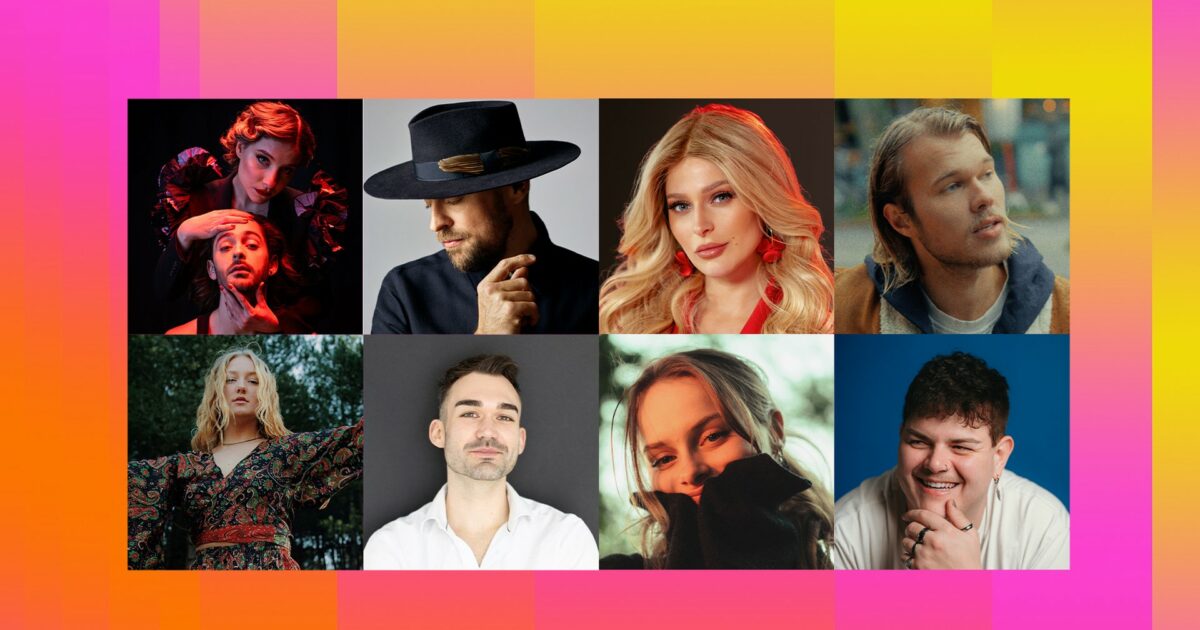 Galant, Isaak, Leona, Bodine Monet, Max Mutzke, NinetyNine, Marie Reim y Ryk, participantes en Das Deutsche Finale 2024. Foto: NDR