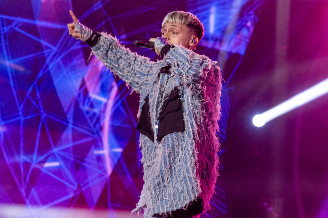 Almácor en la final del Benidorm Fest 2024, Palau d’Esports l'Illa de Benidorm. Foto: Iván Trejo