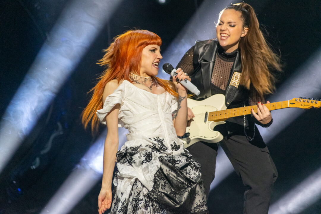 Angy Fernández en la final del Benidorm Fest 2024, Palau d’Esports l'Illa de Benidorm. Foto: Iván Trejo