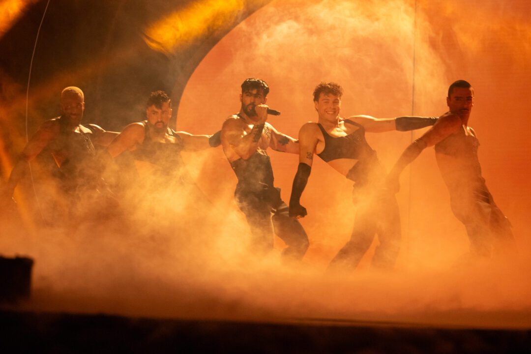 Jorge González en la final del Benidorm Fest 2024, Palau d’Esports l'Illa de Benidorm. Foto: Iván Trejo