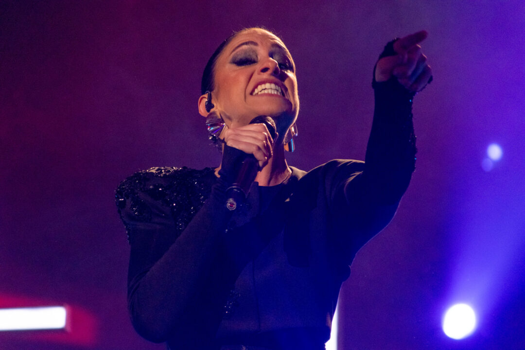 María Peláe en la final del Benidorm Fest 2024, Palau d’Esports l'Illa de Benidorm. Foto: Iván Trejo