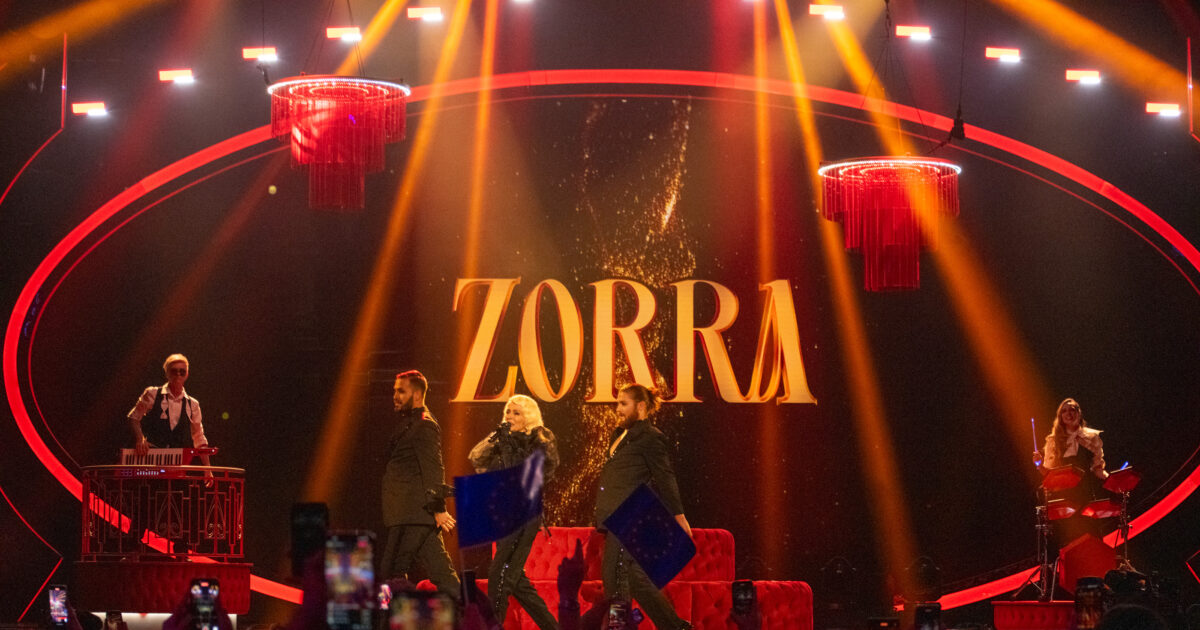 Victoria de Nebulossa en la final del Benidorm Fest 2024, Palau d’Esports l'Illa de Benidorm. Foto: Iván Trejo