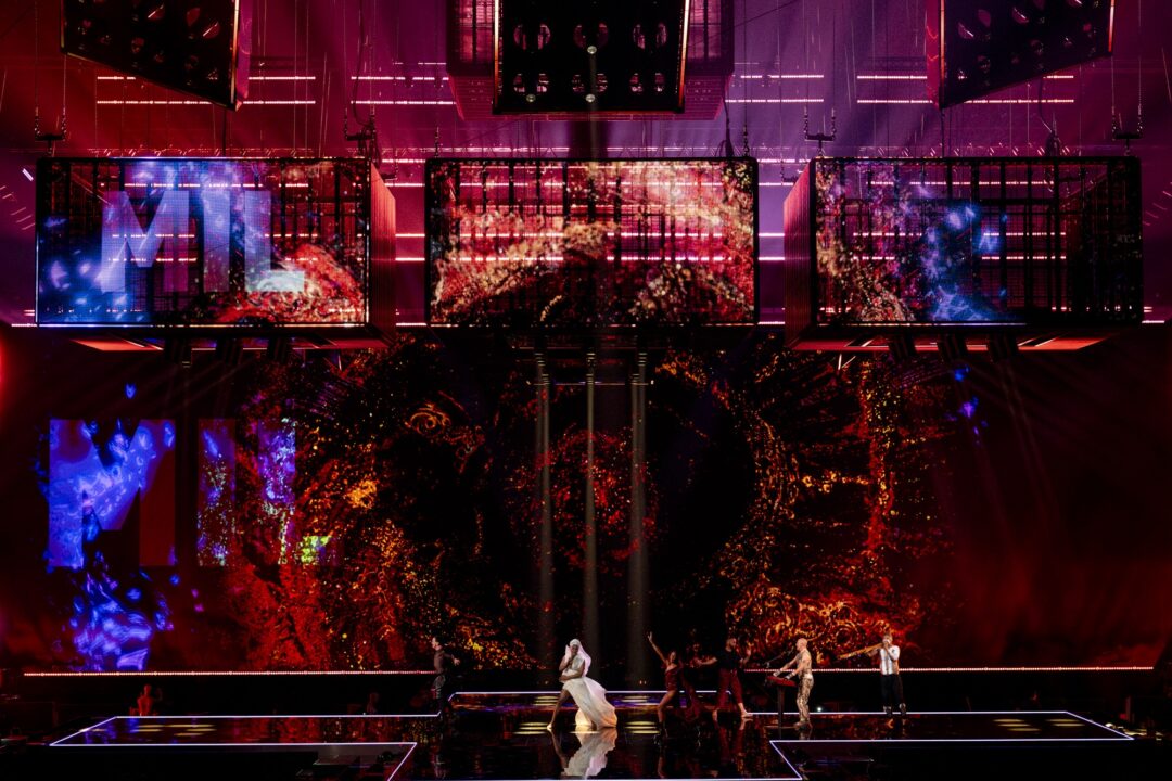 Electric Fields en su primer ensayo individual en Eurovisión 2024 | Imagen: Sarah Louise Bennett - EBU