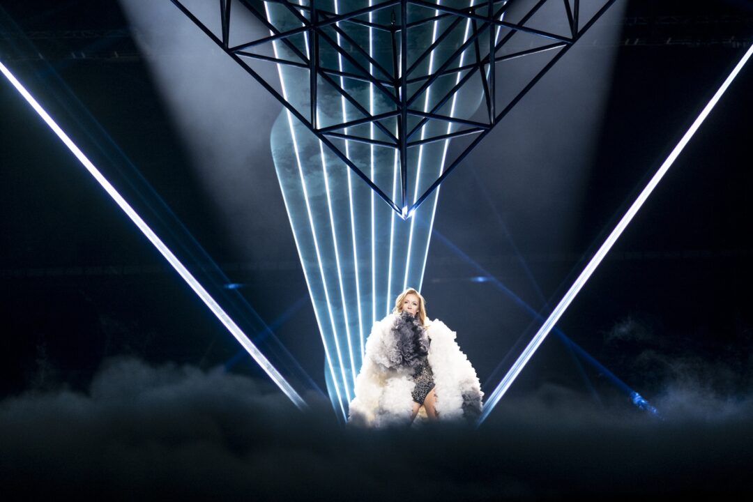 Kaleen en su primer ensayo individual en Eurovisión 2024 | Imagen: Sarah Louise Bennett - EBU