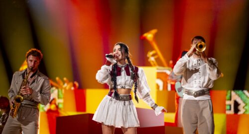 Galería: Ladaniva (Armenia) completa su primer ensayo individual en el escenario del Malmö Arena en Eurovisión 2024