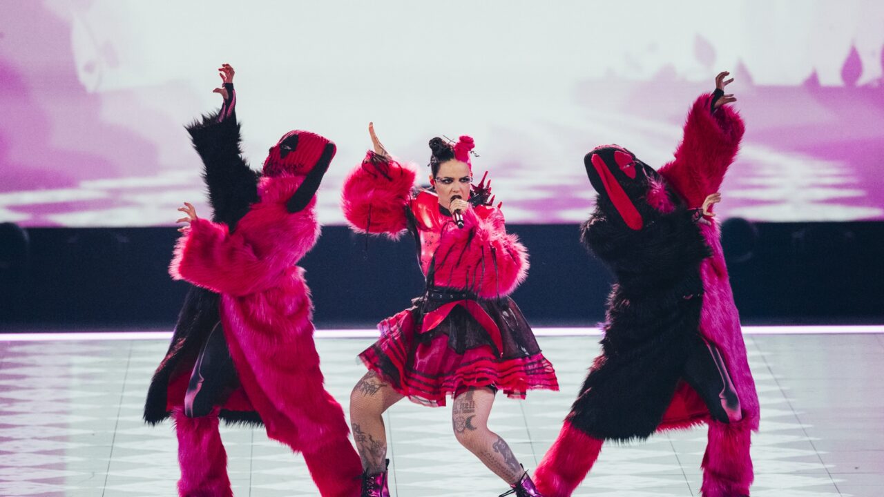 Megara en su primer ensayo individual en Eurovisión 2024 | Imagen: Sarah Louise Bennett - EBU