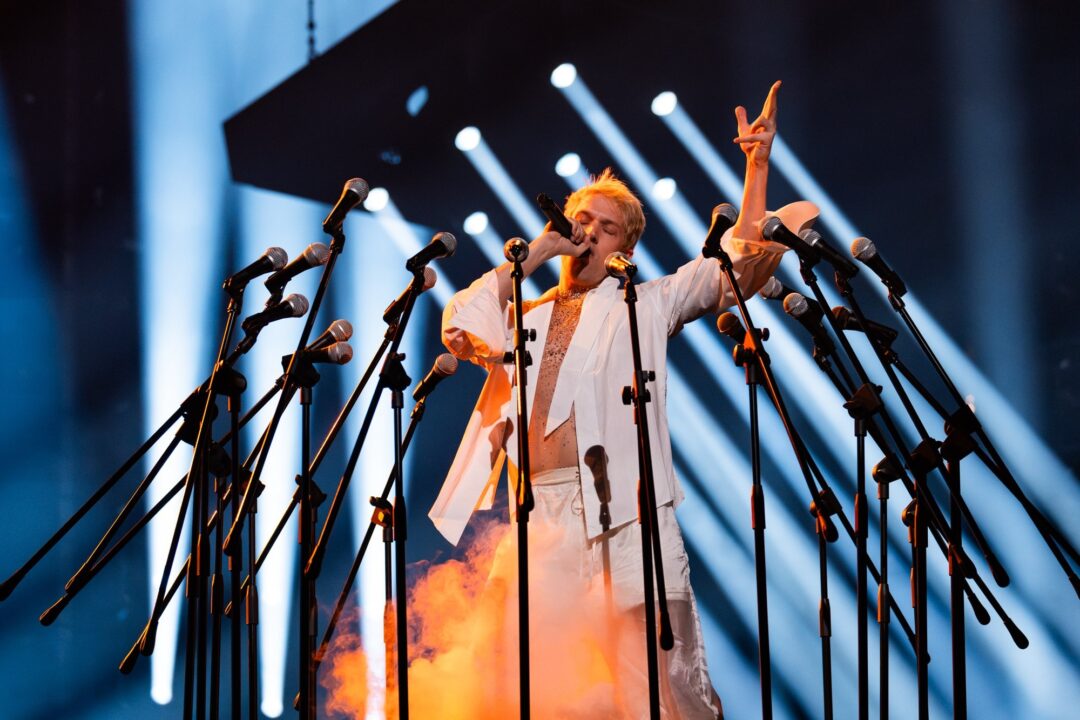 Mustii en su primer ensayo individual en Eurovisión 2024 | Imagen: Corinne Cumming - EBU
