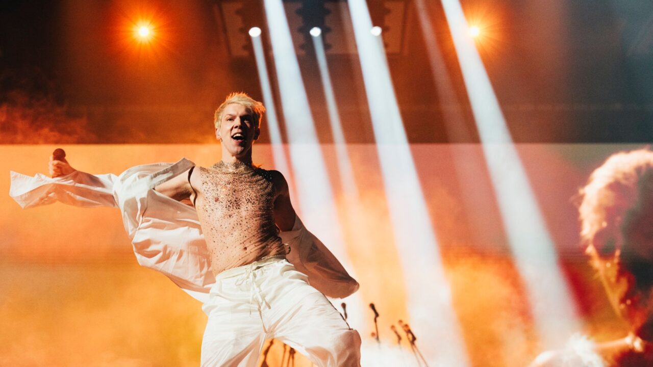 Mustii en su primer ensayo individual en Eurovisión 2024 | Imagen: Sarah Louise Bennett - EBU