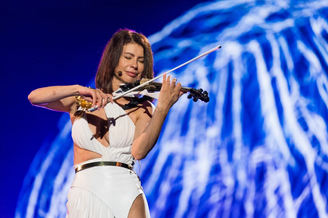 Natalia Barbu en su primer ensayo individual en Eurovisión 2024 | Imagen: Corinne Cumming - EBU