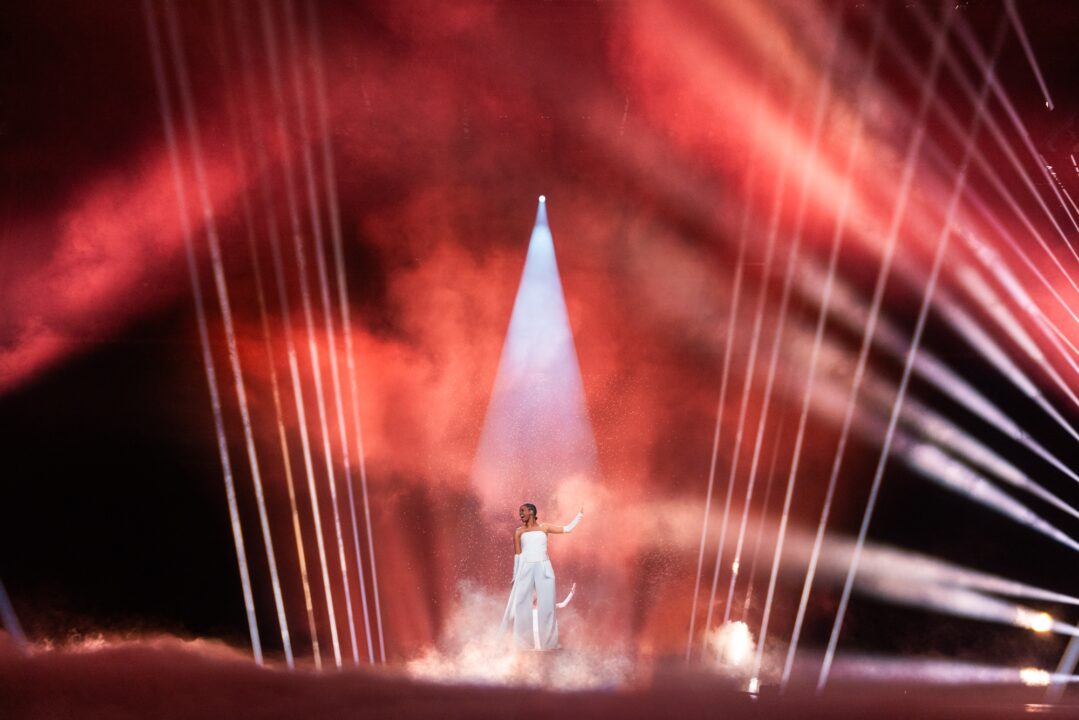 Saba en su primer ensayo individual en Eurovisión 2024 | Imagen: Corinne Cumming - EBU