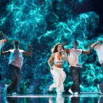 Silia Kapsis en su primer ensayo individual en Eurovisión 2024 | Imagen: Sarah-Louise Bennett / EBU