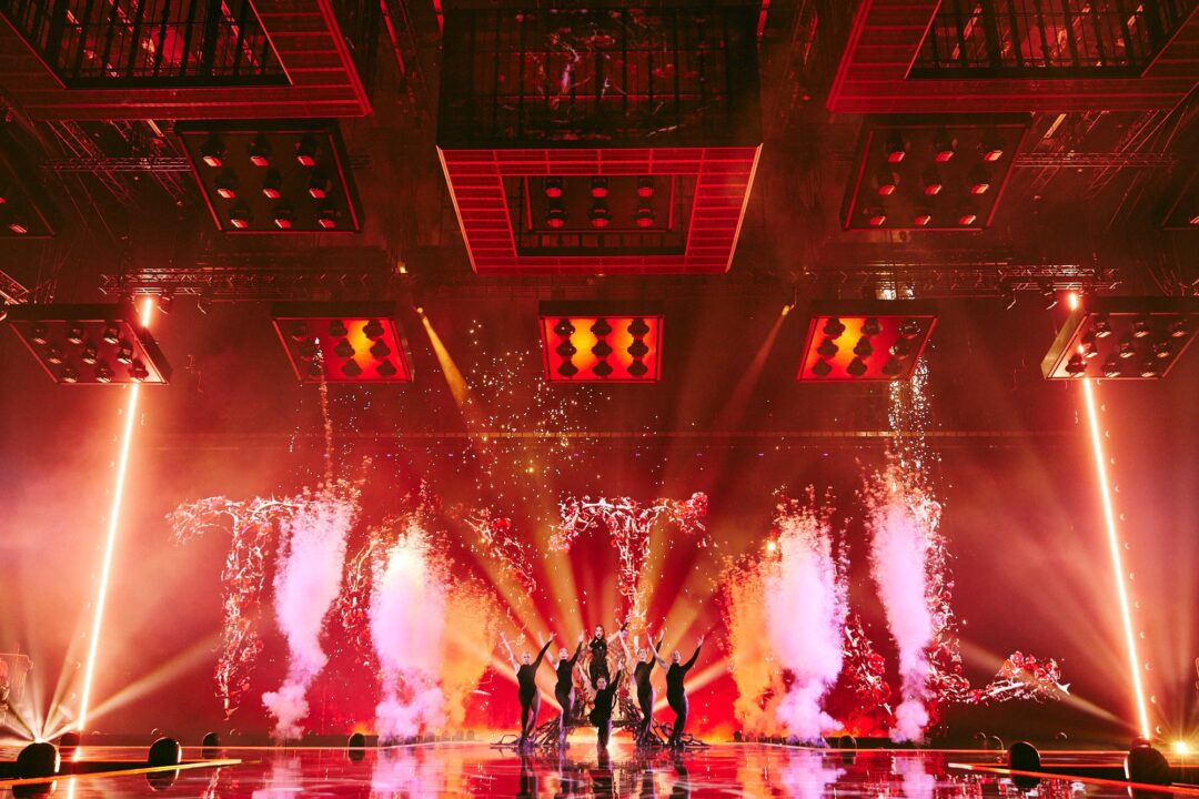 Angelina Mango en su segundo ensayo individual en Eurovisión 2024 | Imagen: Alma Bengtsson – EBU