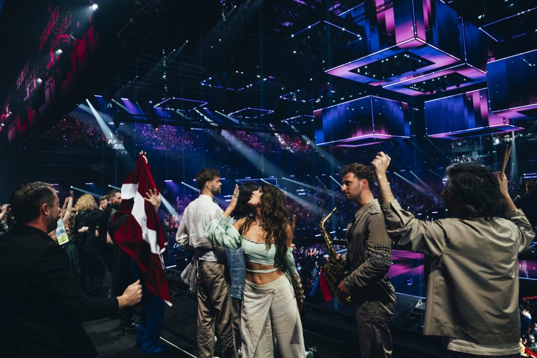 Green Room 2ª semifinal Eurovisión 2024 / Sarah Louise Bennett - EBU