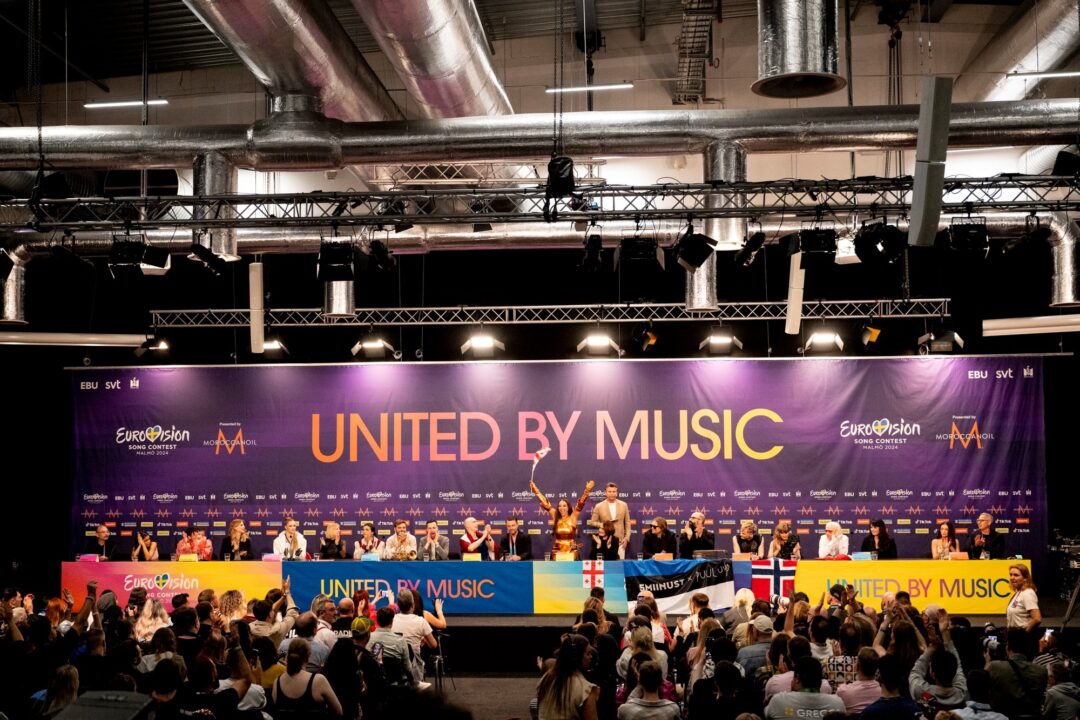 Rueda de prensa segunda semifinal Eurovisión 2024 / Sarah Louise Bennett - EBU