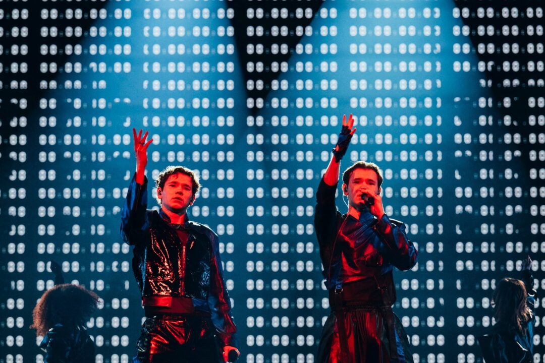 Marcus & Martinus en su primer ensayo individual en Eurovisión 2024 | Imagen: Sarah Louise Bennet - EBU