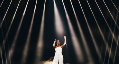 Galería: Saba (Dinamarca) aterriza por segunda vez en el escenario de Eurovisión para su segundo ensayo individual 