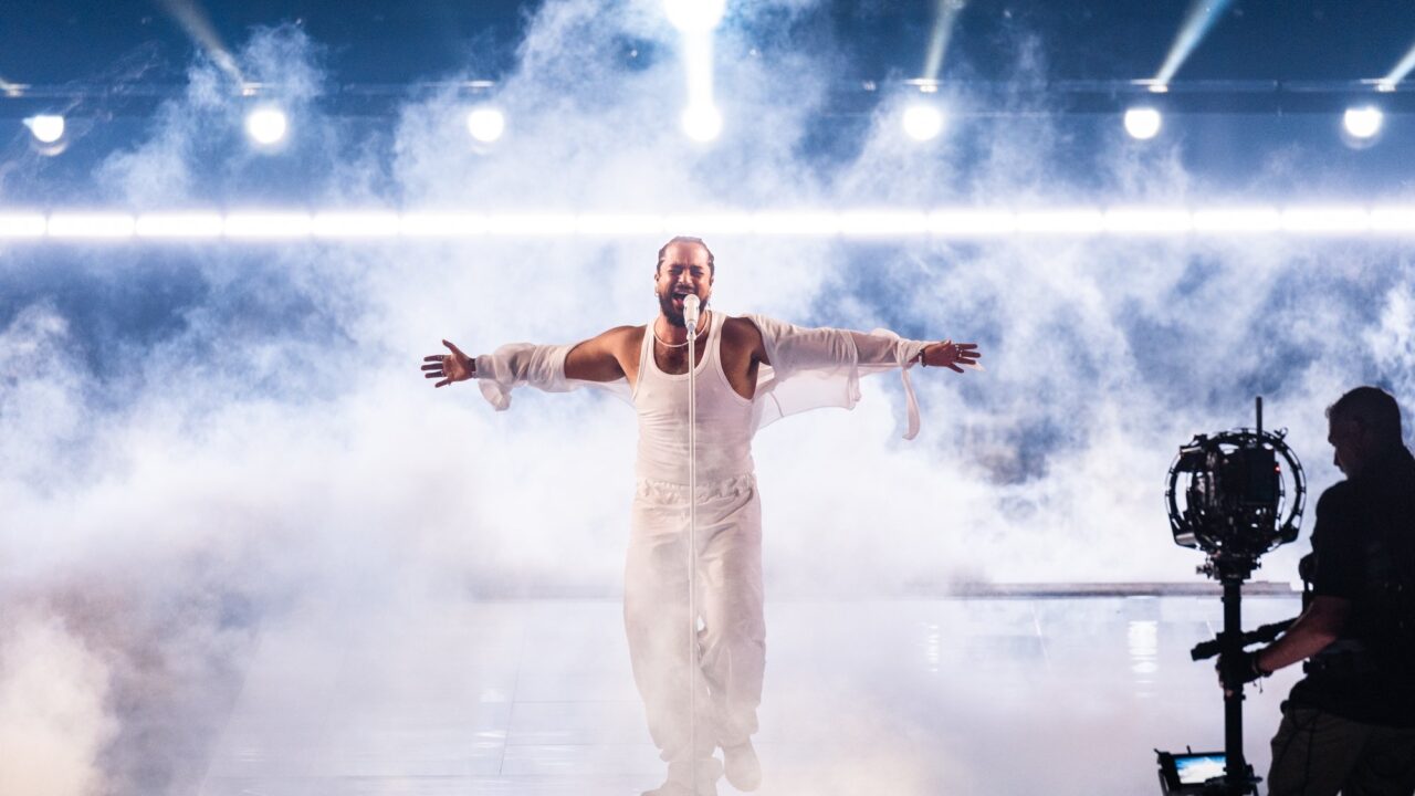 Galería: Slimane (Francia) hipnotiza el Malmö Arena en su primer ensayo individual para Eurovisión 2024