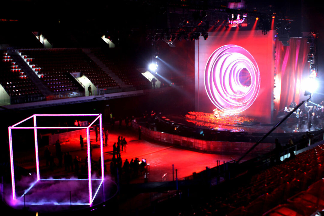 La Caja Mágica de Madrid durante los MTV EMA 2010 | esdevlin