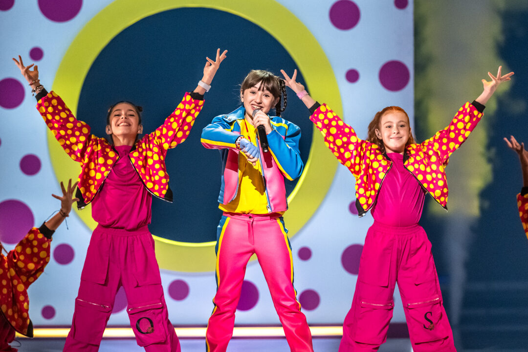 Chloe DelaRosa (España) en su segundo ensayo individual en Eurovisión Junior 2024 | Imagen: Raúl T. Navas - RTVE