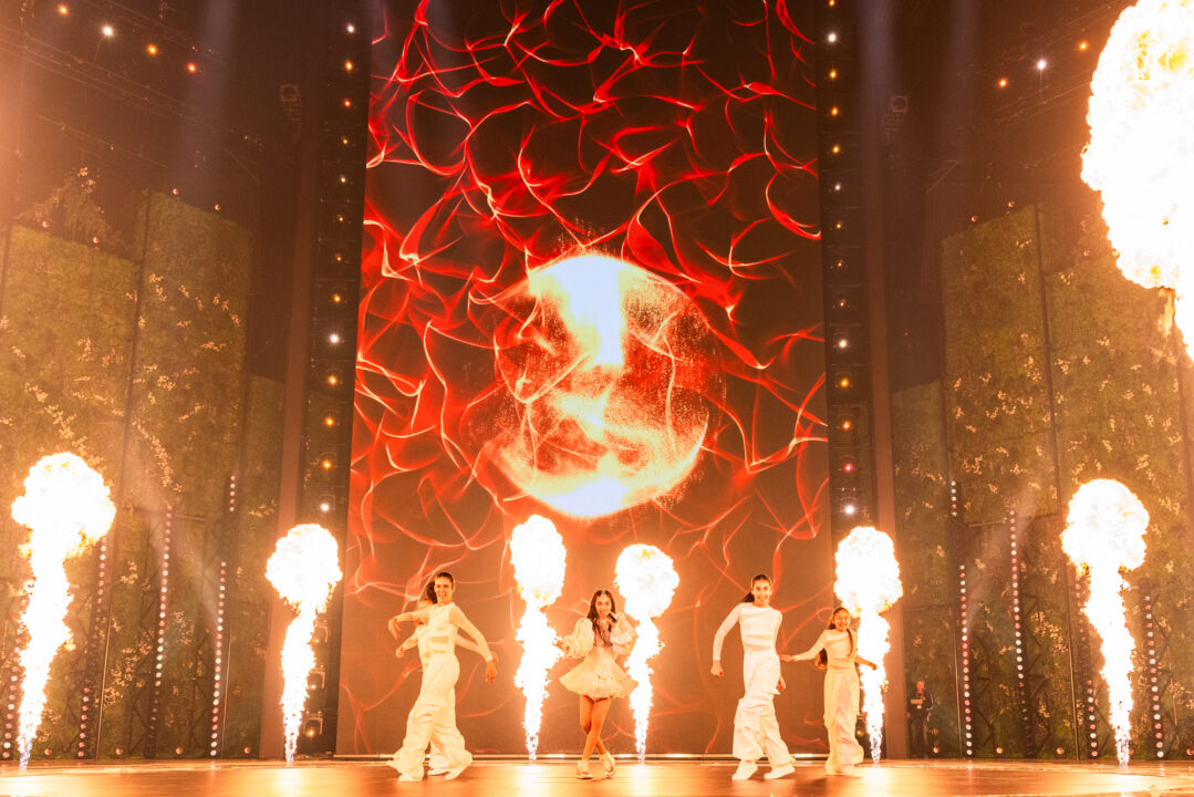Maria Pissarides (Chipre) en su primer ensayo individual en Eurovisión Junior 2024 | Imagen: Corinne Cumming - EBU