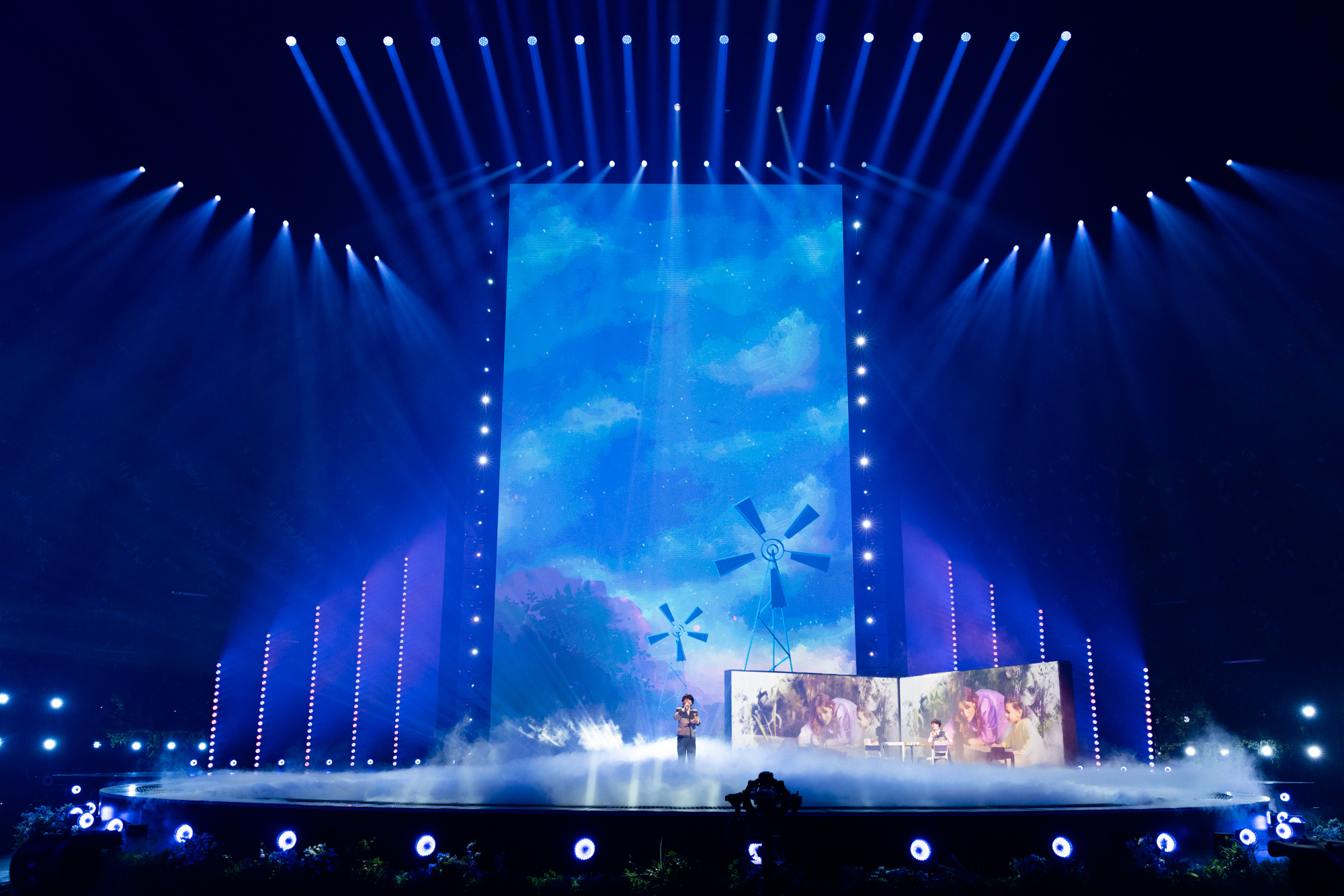 Andria Putkaradze (Georgia) en su primer ensayo individual en Eurovisión Junior 2024 | Imagen: Corinne Cumming - EBU