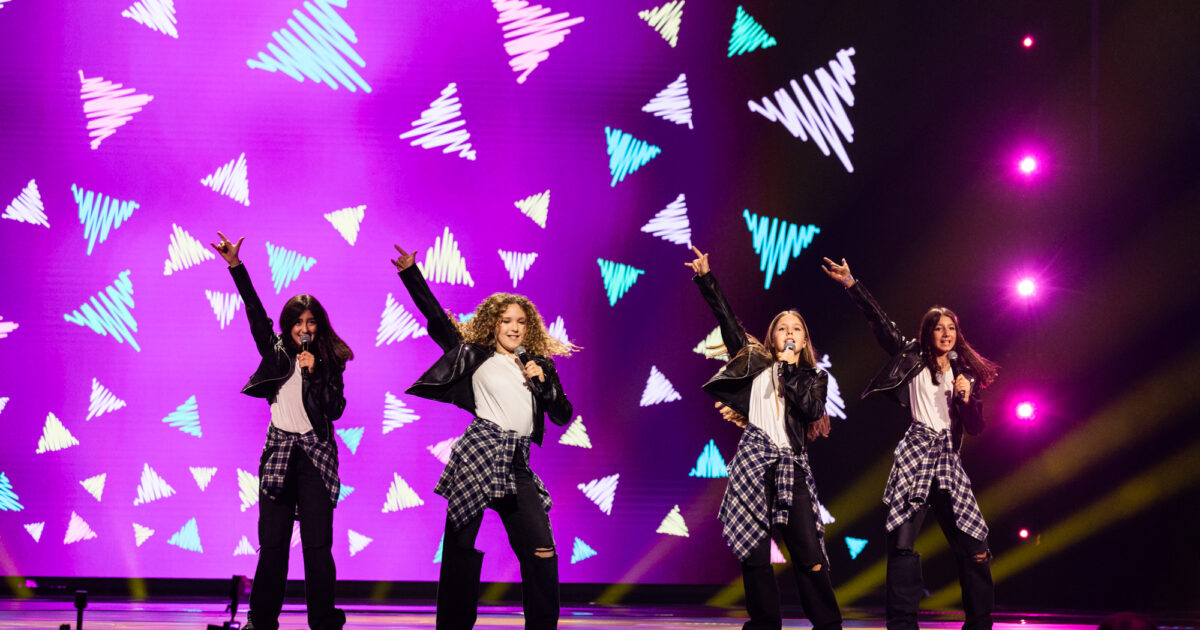 Idols SM (San Marino) en Eurovisión Junior 2024 | Imagen: Corinne Cumming - EBU