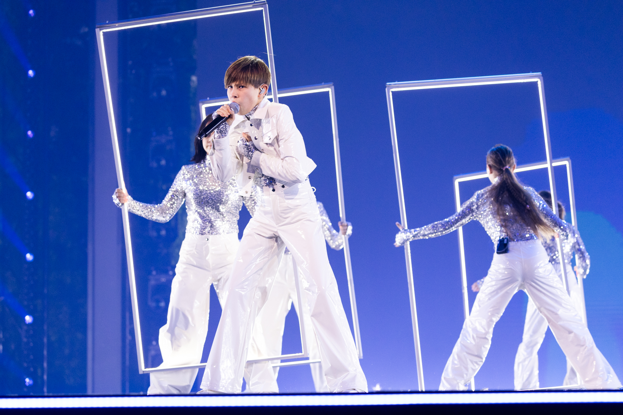 Artem Kotenko (Ucrania) en su primer ensayo individual en Eurovisión Junior 2024 | Imagen: Corinne Cumming - EBU