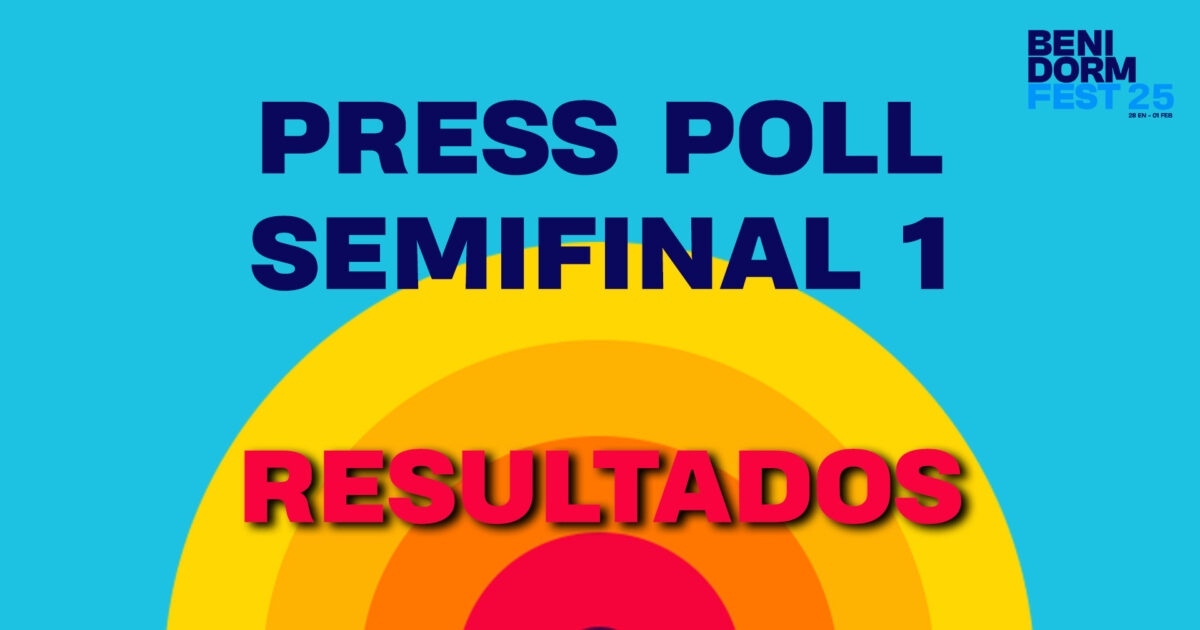 Resultado de la Press Poll: Primera semifinal del Benidorm Fest 2025