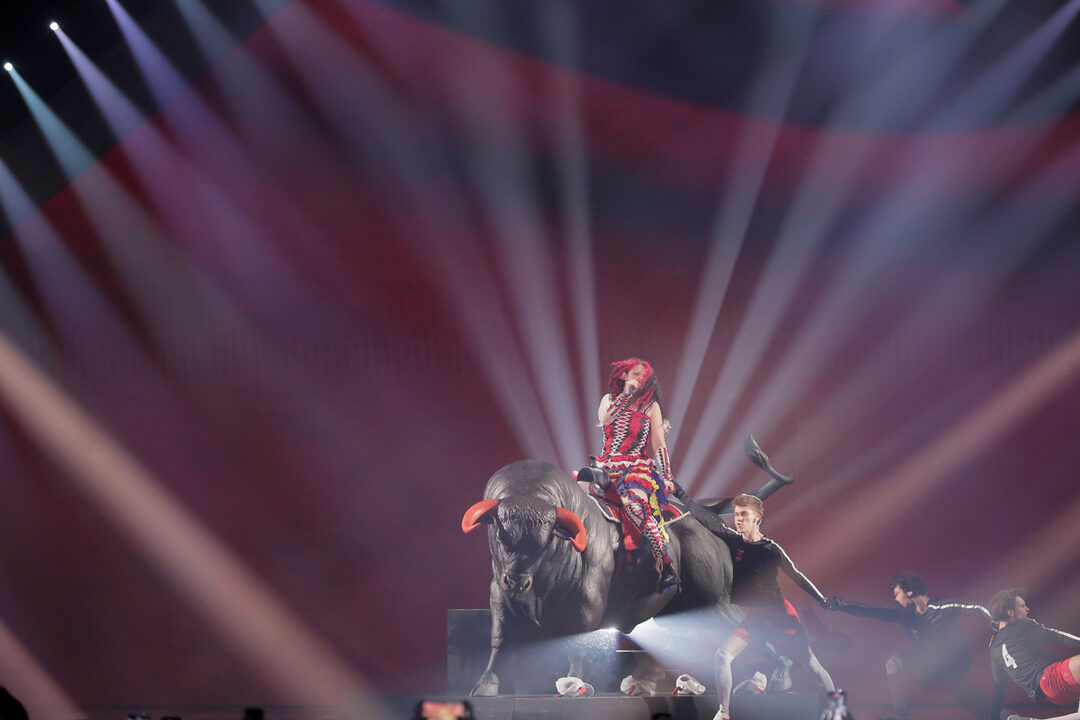 DeTeresa en la segunda semifinal del Benidorm Fest 2025, Palau d’Esports l’Illa de Benidorm | Foto: RTVE