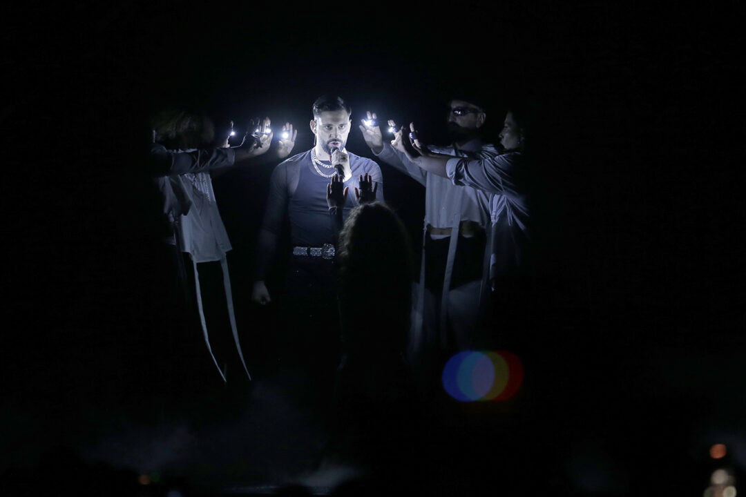 J KBello en la segunda semifinal del Benidorm Fest 2025, Palau d’Esports l’Illa de Benidorm | Foto: RTVE